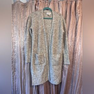 Waffle knit long cozy sweater🍂